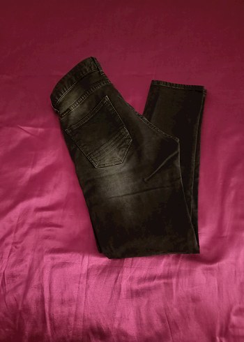 32 Beden kahverengi Renk siyah jeans erkek pantolon