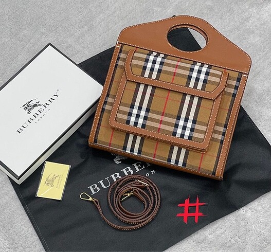 Beden lacivert Renk Burberry Çanta Sıfır