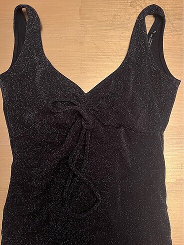 s Beden Bershka simli büstiyer bodysuit