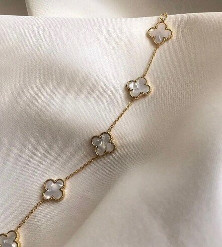 Van Cleef & Arpels Van Cleef model çelik yonca bileklik ithal sıfır