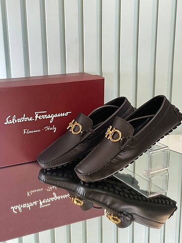 Salvotore ferragamo loafer ayakkabı erkek sıfır