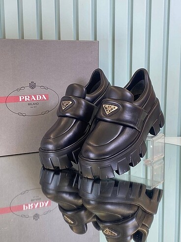 Prada loafer siyah ithal hakiki deri sıfır
