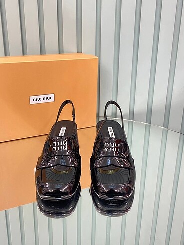 39 Beden Miu miu topuklu sandalet loafer sıfır