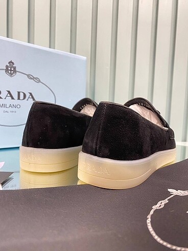 40 Beden siyah Renk Unisex prada loafer ayakkabı kadın & erkek