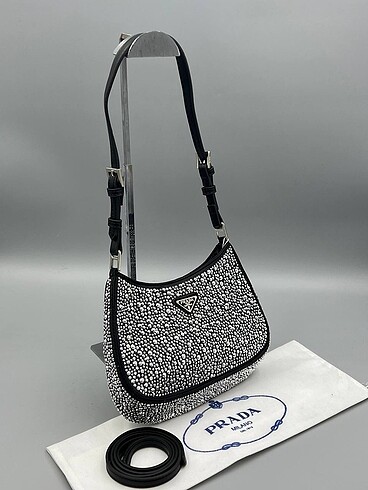 Prada taşlı çanta sıfır cleo