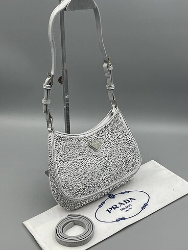 Prada Prada taşlı çanta sıfır cleo