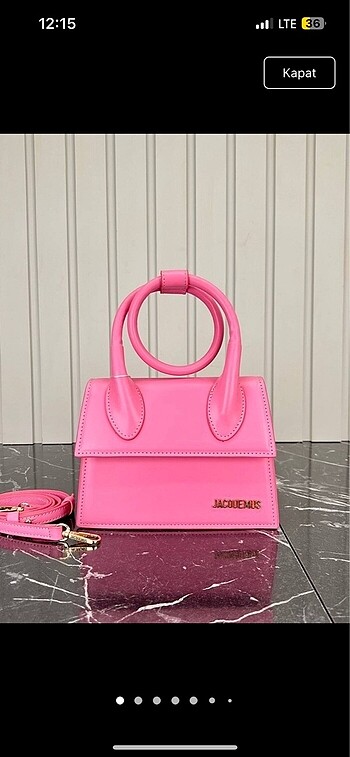Jacquemus pembe çanta