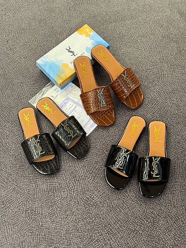 40 Beden siyah Renk YSL yves saint laurent terlik sıfır