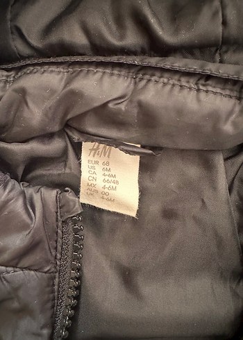 H&M Siyah Fermuarlı Bebek Kayak Tulumu - Görsel 2