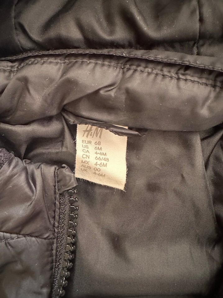 H&M Siyah Fermuarlı Bebek Kayak Tulumu - Görsel 2