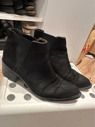 H&M marka süet bot - Görsel 2