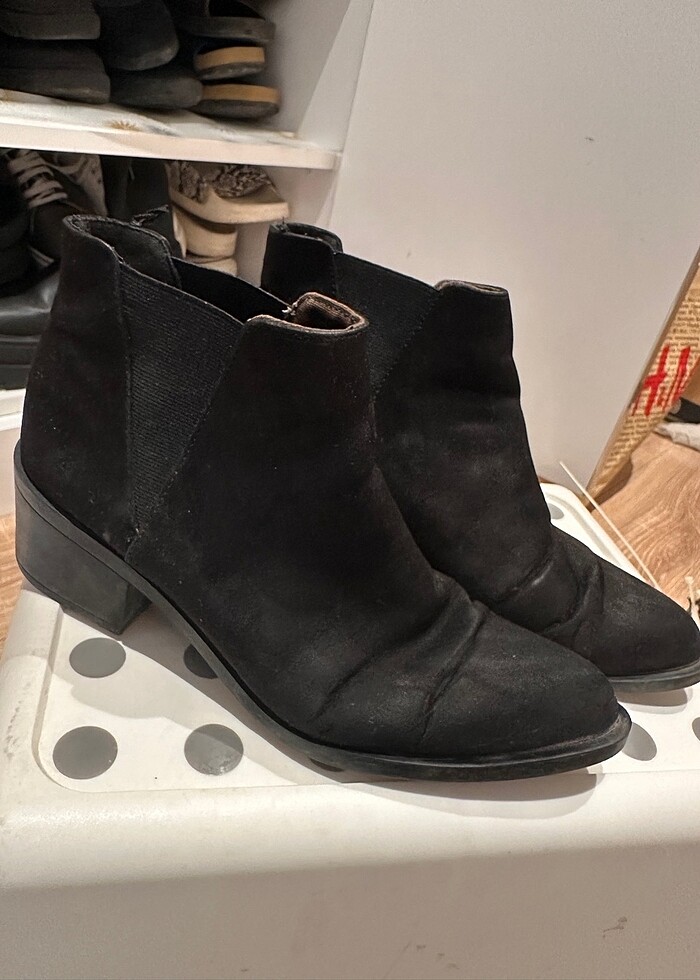 H&M marka süet bot - Görsel 2