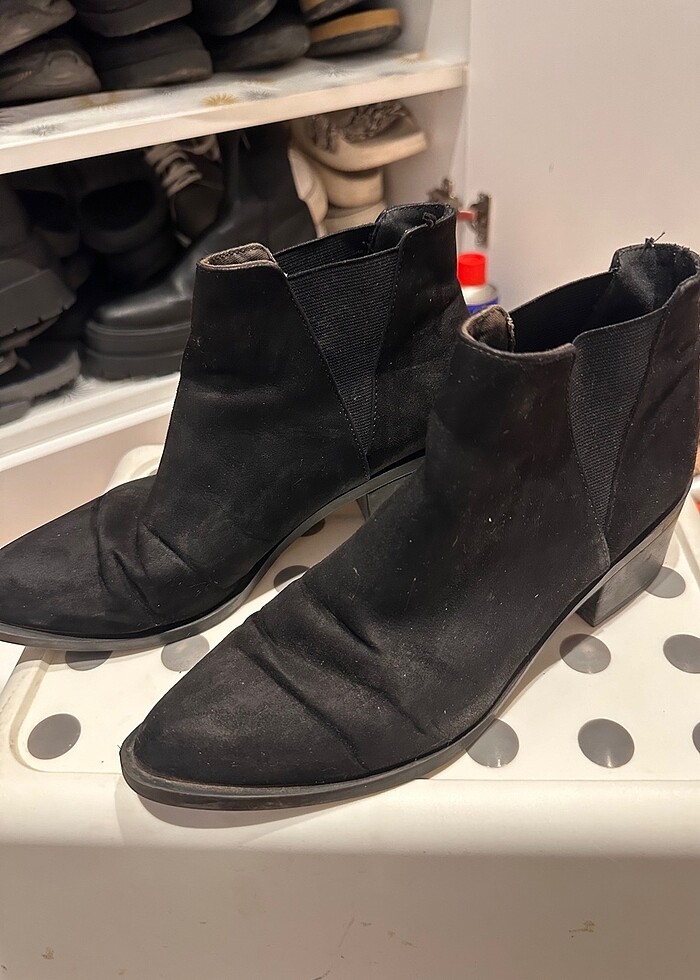 H&M marka süet bot - Görsel 4