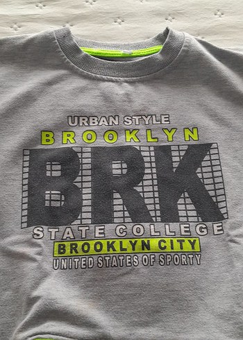 Gri Erkek Çocuk Sweatshirt Fermuarlı - Görsel 5