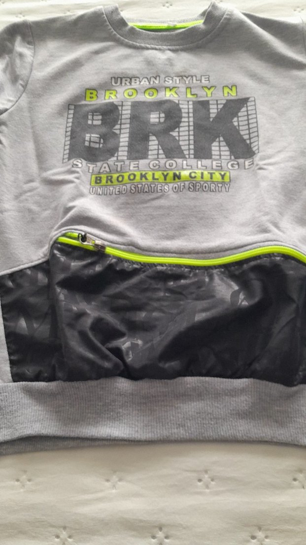 Gri Erkek Çocuk Sweatshirt Fermuarlı - Görsel 4