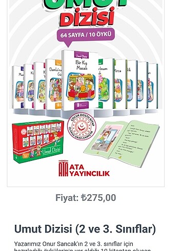 Beden Renk Ata yayincilik umut dizisi kitap seti