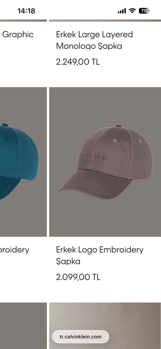 Calvin Klein Siyah Erkek Şapka - Görsel 2