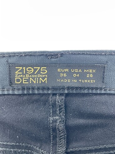 36 Beden siyah Renk Zara Jean / Kot %70 İndirimli.