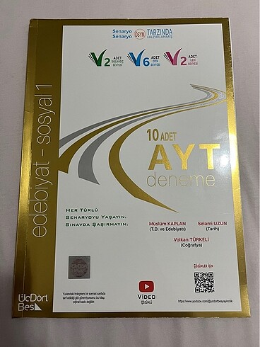 ÜçDörtBeş 345 Ayt Sosyal Bilimler Edebiyat Branş Denemesi