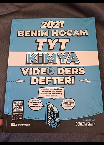 Benim hocam tyt kimya video ders defteri 