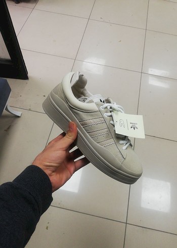 bej Kadın Platform Spor Ayakkabı