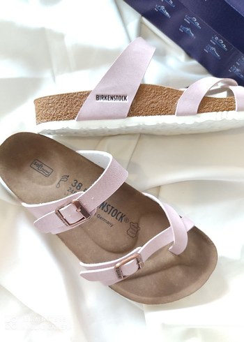 Pembe Tokalı Kadın Dolgu Topuk Terlik - Görsel 3