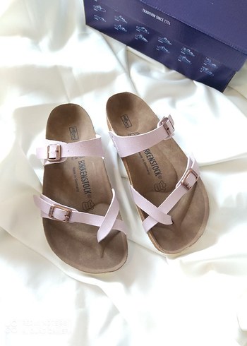 Pembe Tokalı Kadın Dolgu Topuk Terlik - Görsel 2