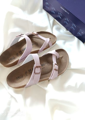 Pembe Tokalı Kadın Dolgu Topuk Terlik - Görsel 5