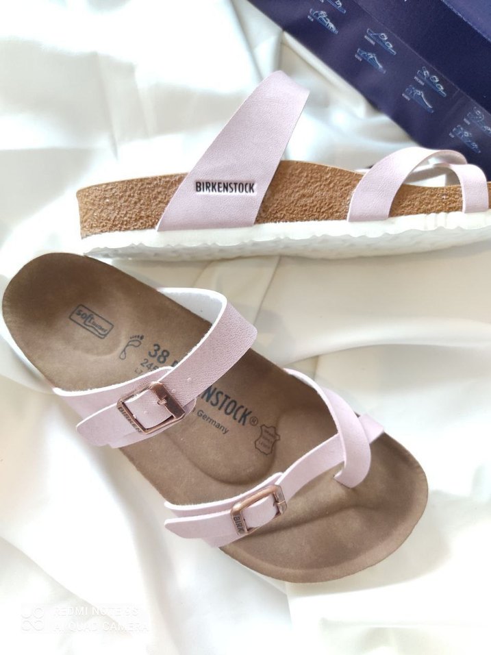 Pembe Tokalı Kadın Dolgu Topuk Terlik - Görsel 3