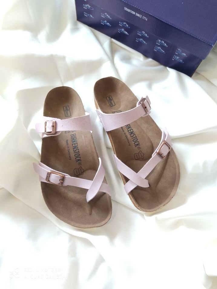 Pembe Tokalı Kadın Dolgu Topuk Terlik - Görsel 2