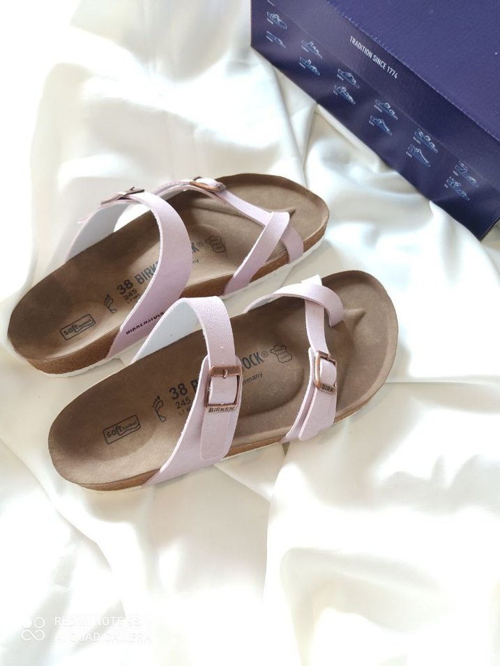 Pembe Tokalı Kadın Dolgu Topuk Terlik - Görsel 5