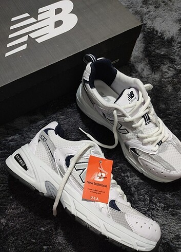 #NEWBALANCE 530 beyaz& lacivert klasik #sporayakkabi