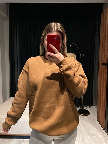 Zara Üç ip şardonlu sweatshirt