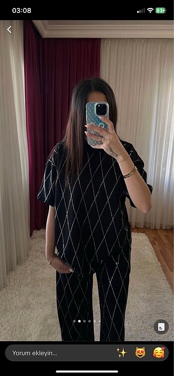 Zara EFSANE ZARA MODEL TAŞLI TAKIM