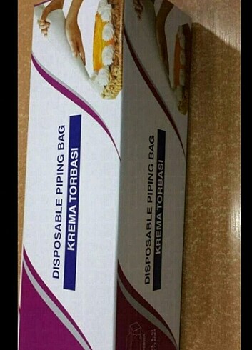 72'li krema sıkma torbası