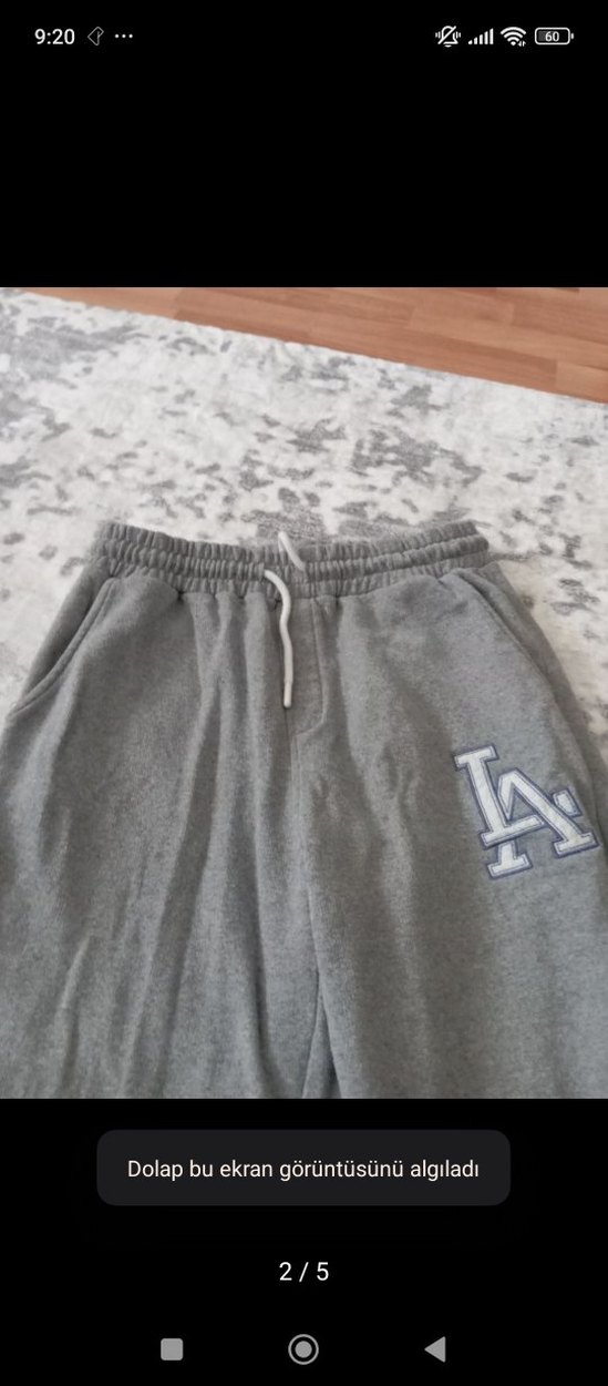 Gri Rahat Kesim Eşofman Altı - Görsel 2