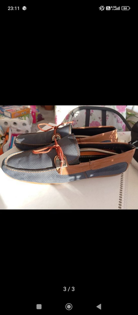 Gri Casual Erkek Ayakkabı Bağcıkları - Görsel 3