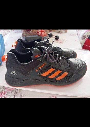 Gri Adidas Erkek Spor Ayakkabı Bağcıkları - Görsel 2