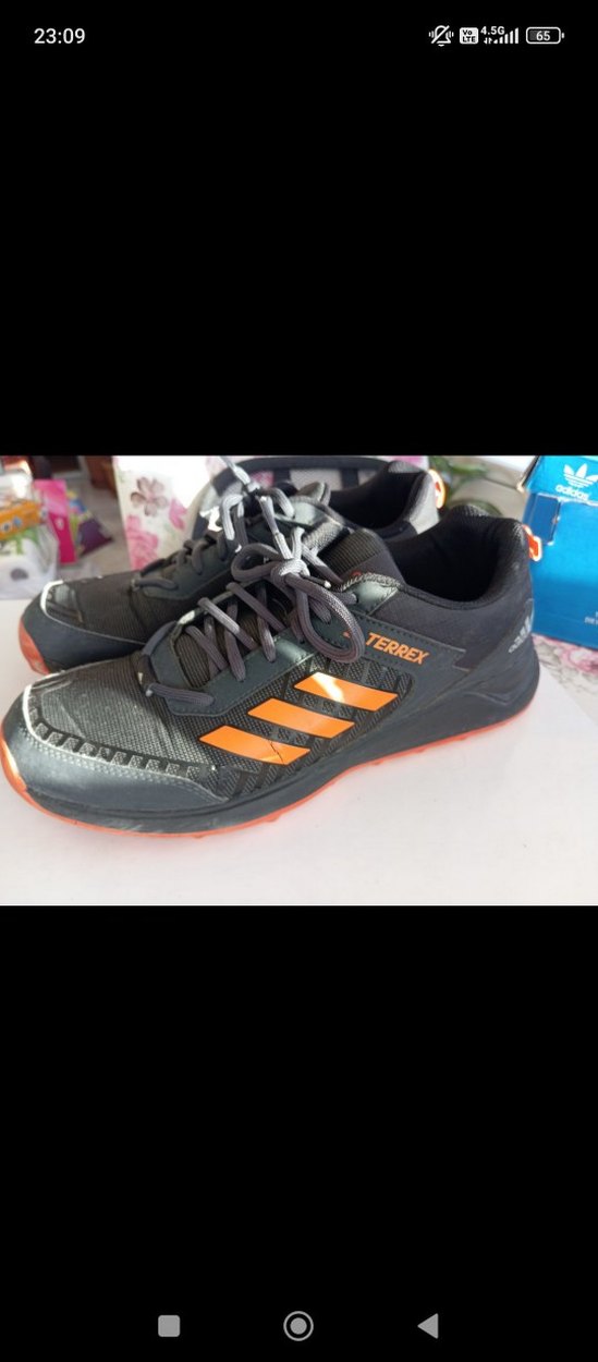 Gri Adidas Erkek Spor Ayakkabı Bağcıkları - Görsel 3