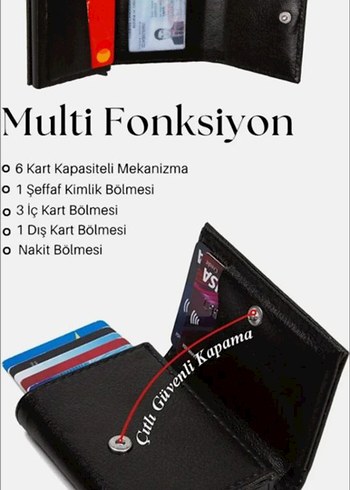 Alüminyum Kasa Siyah İş Cüzdanı - Görsel 5