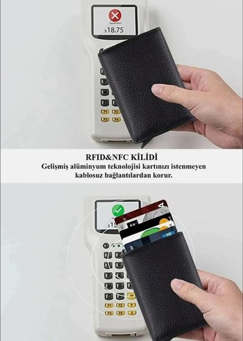 Alüminyum Kasa Siyah İş Cüzdanı - Görsel 3