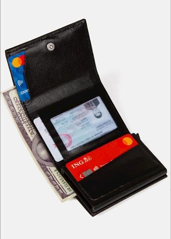 Alüminyum Kasa Siyah Erkek Cüzdanı - Görsel 6