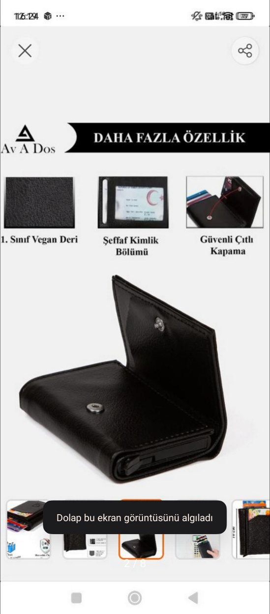 Alüminyum Kasa Siyah Erkek Cüzdanı - Görsel 2