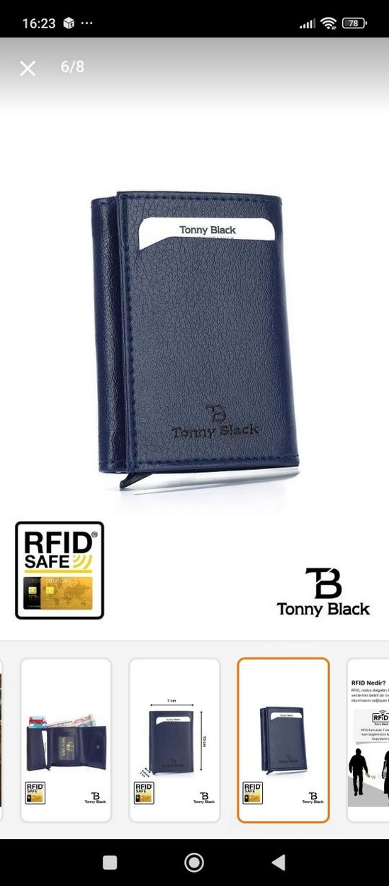 Erkek mekanizmalı kartlık  cüzdan - Görsel 4