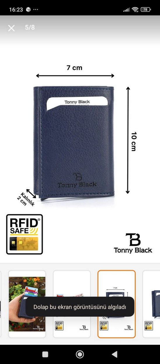 Erkek mekanizmalı kartlık  cüzdan - Görsel 5