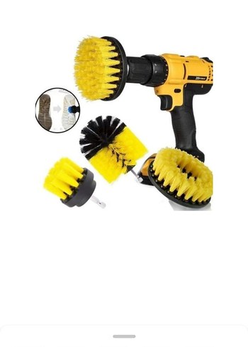Sarı Renkli Çok Amaçlı Temizlik Fırçası Seti - Görsel 2