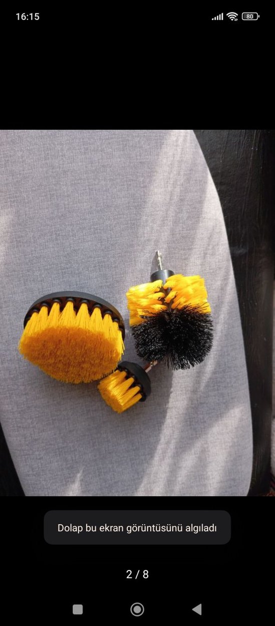 Sarı Renkli Çok Amaçlı Temizlik Fırçası Seti - Görsel 5