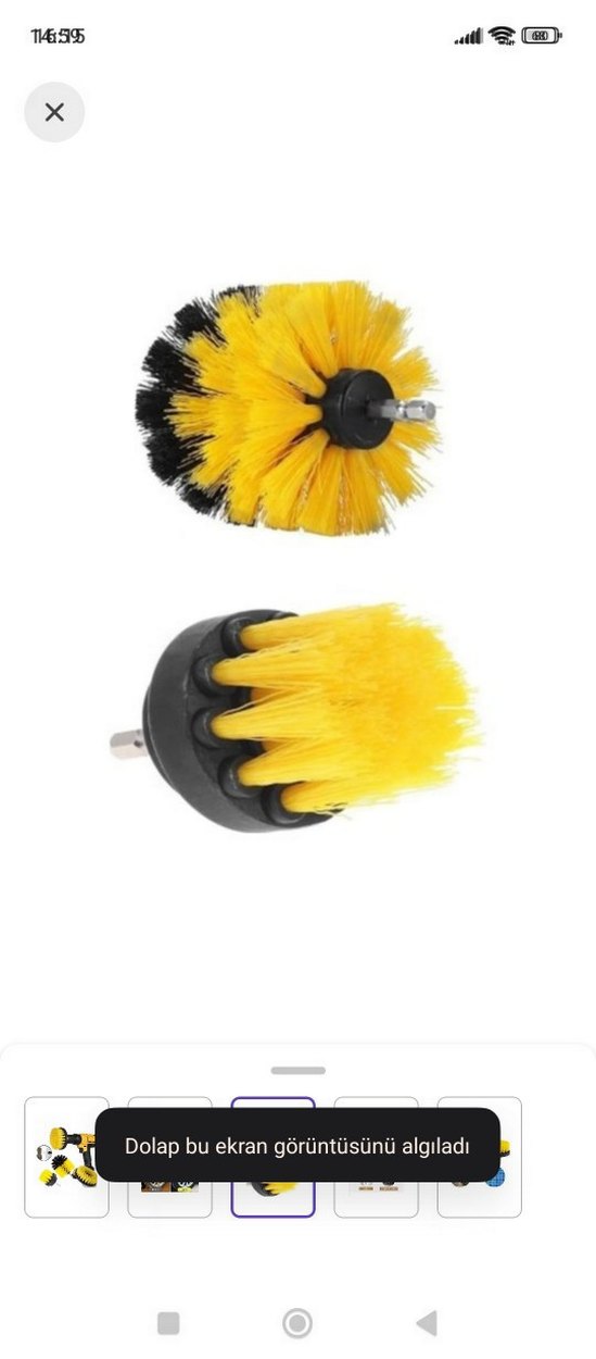 Sarı Renkli Çok Amaçlı Temizlik Fırçası Seti - Görsel 4