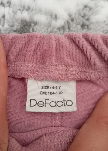 Kız Çocuk Pembe Kadife Pantolan Tayt - Görsel 4