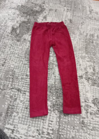 Kız Çocuk Pembe Kadife Pantolan Tayt - Görsel 3